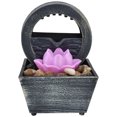 thumbnail image 5 of Zerodis 3V USB Plastic Flower Water Fountain LED Tabletop Fountain With Stones For Home, 5 of 8