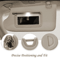 thumbnail image 4 of Left Driver And Right Passenger Side Sun Visor For Nissan Altima 2013-2018 With Mirror And Light, Replacement OEM 96401-3TA2A-Left-beige, 4 of 6
