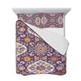 thumbnail image 7 of Purple Boho Queen Size Down Alternative Comforter, Lightweight Comforter Quilt Bedding Set with Pillow Shams Country Retro Tribal Southwest Pattern All Seasons Bed Comforter Duvet Insert 90"x96", 7 of 7