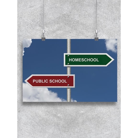 Homeschool Versus Public School  Poster -Image by Shutterstock