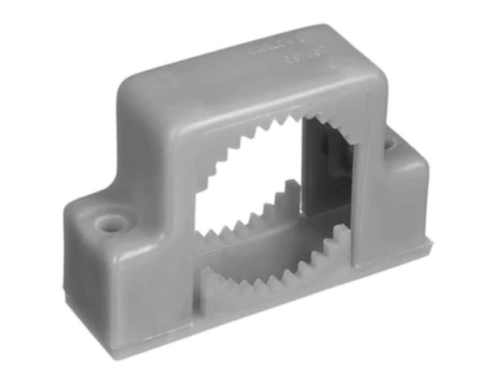 Lot of 7 Carlon 2 in. TwoHole PVC Conduit Support Snap Straps, Grey