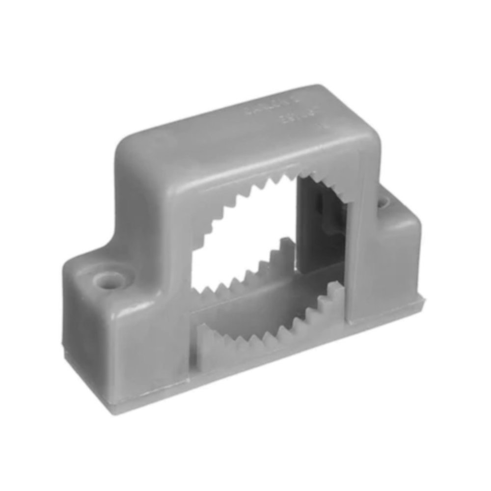 Lot of 7 Carlon 2 in. TwoHole PVC Conduit Support Snap Straps, Grey