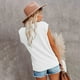 thumbnail image 3 of Camiseta Casual Plisada para Mujer NikouMX Cuello Redondo S M L XL 2XL, 3 of 3