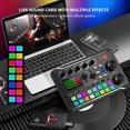thumbnail image 2 of EIGTHTAIL F998 Sound Card Audio Mixer Podcast  Voice Changer for Board for Microphone Karaoke, 2 of 5