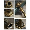 thumbnail image 5 of Candelabros de pilar dorados retro, candelabro de bronce antiguo, decoración para el hogar, sala de estar y mesa de comedor., 5 of 5