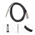 thumbnail image 2 of 1pc Stage Signal Audio Audio Cable Cable Electric Guitar Cable Extension Cord Wire (Black), 2 of 9