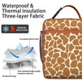 thumbnail image 4 of Animal Print Insulated Lunch Tote – Modern Leopard and Cheetah Pattern with Vintage Tropical Flair, Waterproof Durable Thermal Bento Bag for Work, School, and Travel, 4 of 5
