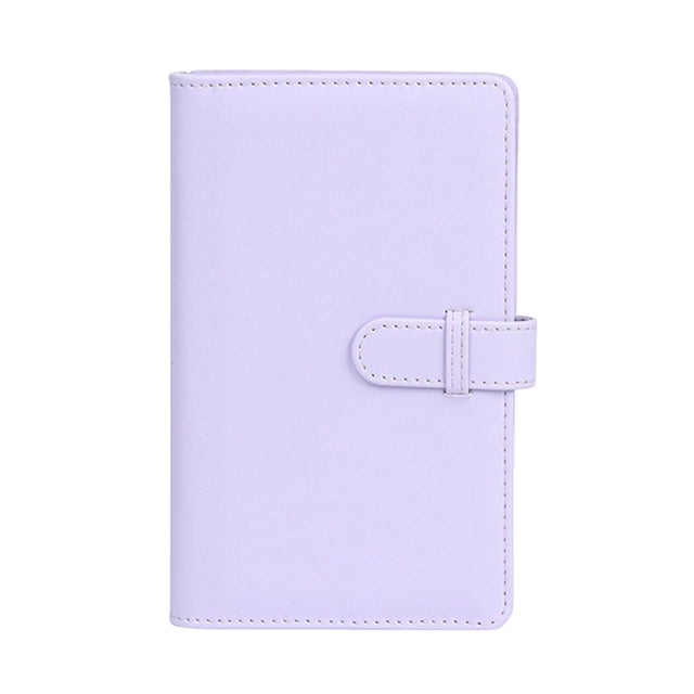 108 Sheets Portable 3 inch Photo Album for Fujifilm Instax Mini 12 for Collection Green Pink Ticket Card Collection Book Purple