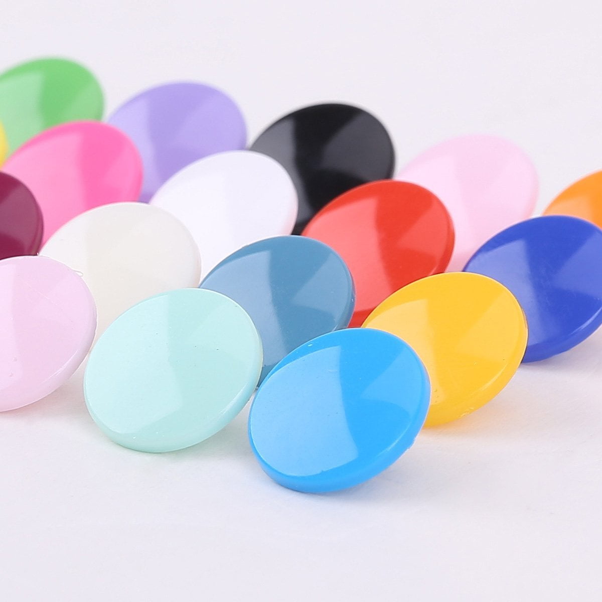 300pcs KAM 20 Colors Size 20 /T5 Snaps Resin Plastic pers Buttons Snap Studs