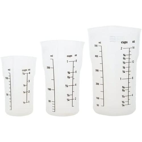 Prep Solutions High Heat Silicone Measuring Cups, Set Of 3