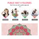 thumbnail image 2 of Toalla de yoga Plegable Fitness Antideslizante Microfibra Impreso Pilates Mantas (4) Sywqhk Para Estrenar, 2 of 9