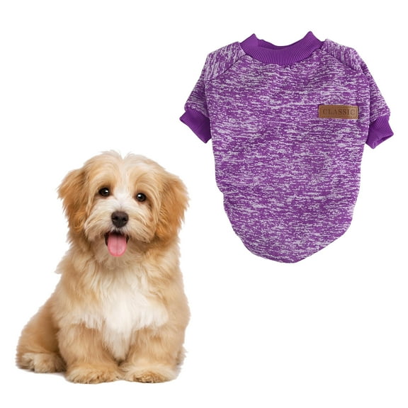 GASTROPOD Dog Clothes,Polyester Dog Clothes for Small Dogs,Resist Low Temperatures Puppy Clothes,Purple,L