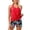 H, variant on Ticikt Women's Plus Size 3 Piece Tankini Set, Floral Camo Print Tank Top with Shorts Sports Swimsuit,E,XL