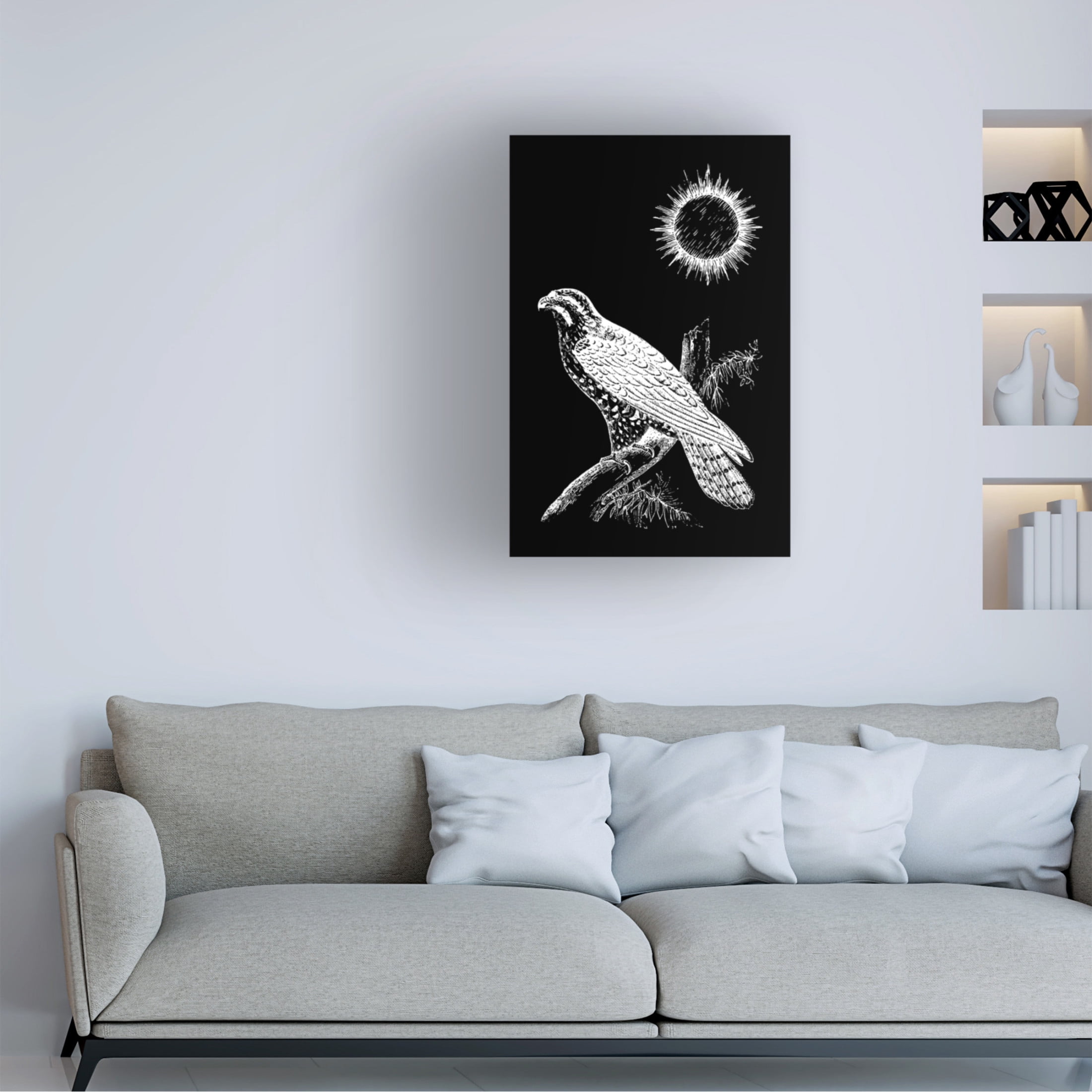 Trademark Fine Art Hussein Abdel Aal Falcon Peregrine Canvas Wall Art