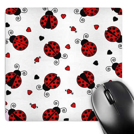 3dRose  Love Bugs Red Ladybug Print with Hearts  MousePad price history on PriceWatchPro