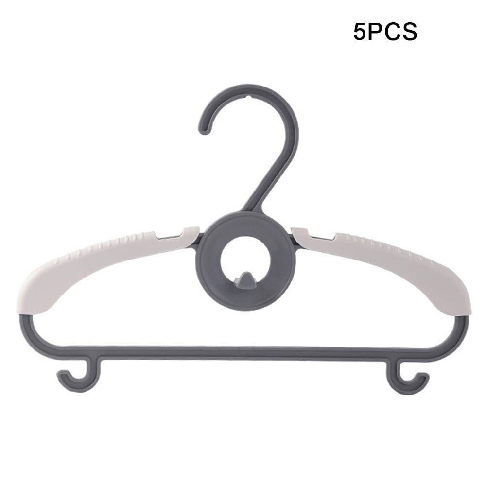 5pcs-28cm Velvet Non-slip Hangers For Children's Clothing