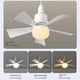 thumbnail image 2 of Socket Fan Light Small Ceiling Fan with Light and Remote, Screw in Ceiling Fan Light for E27 Base, for Bedroom Kitchen, 2 of 5
