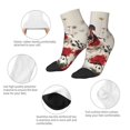thumbnail image 5 of Naloa Floral Leopard Butterflies Ankle Socks for Women Non Slip Socks No Show Socks Classic Low Cut Casual Socks Casual Socks, 5 of 7