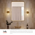 thumbnail image 3 of Alora Lighting WV442612BGGR Nelly 2 Light 12" Tall Bathroom Sconce - Brushed Gold / Glossy, 3 of 7