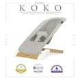 thumbnail image 1 of Evolur Koko Portable Infant Bouncer in Black Breathable Fabric, 1 of 9