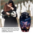 thumbnail image 3 of Dragon Midnight Blossom Guardian - Large Urn - Luxurious Large Cremation Urn for Women - Elegant Ashes Urn - Memorial Tribute for Adult Female 10 Inch, 3 of 5