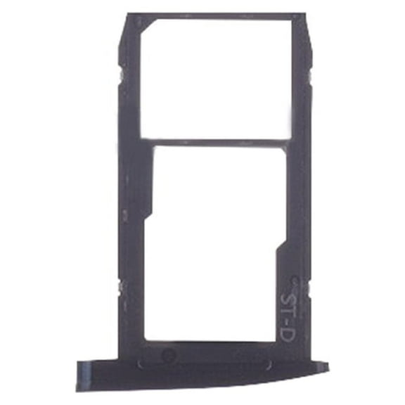 Motorola Moto G6 Play SIM   SD Card Slot Tray Replacement - Black