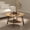 Narual, variant on Manora 2-Tier Oval Coffee Table with Storage Shelf for Living Room Bedroom, Red Oak Wood Grain and Black Metal