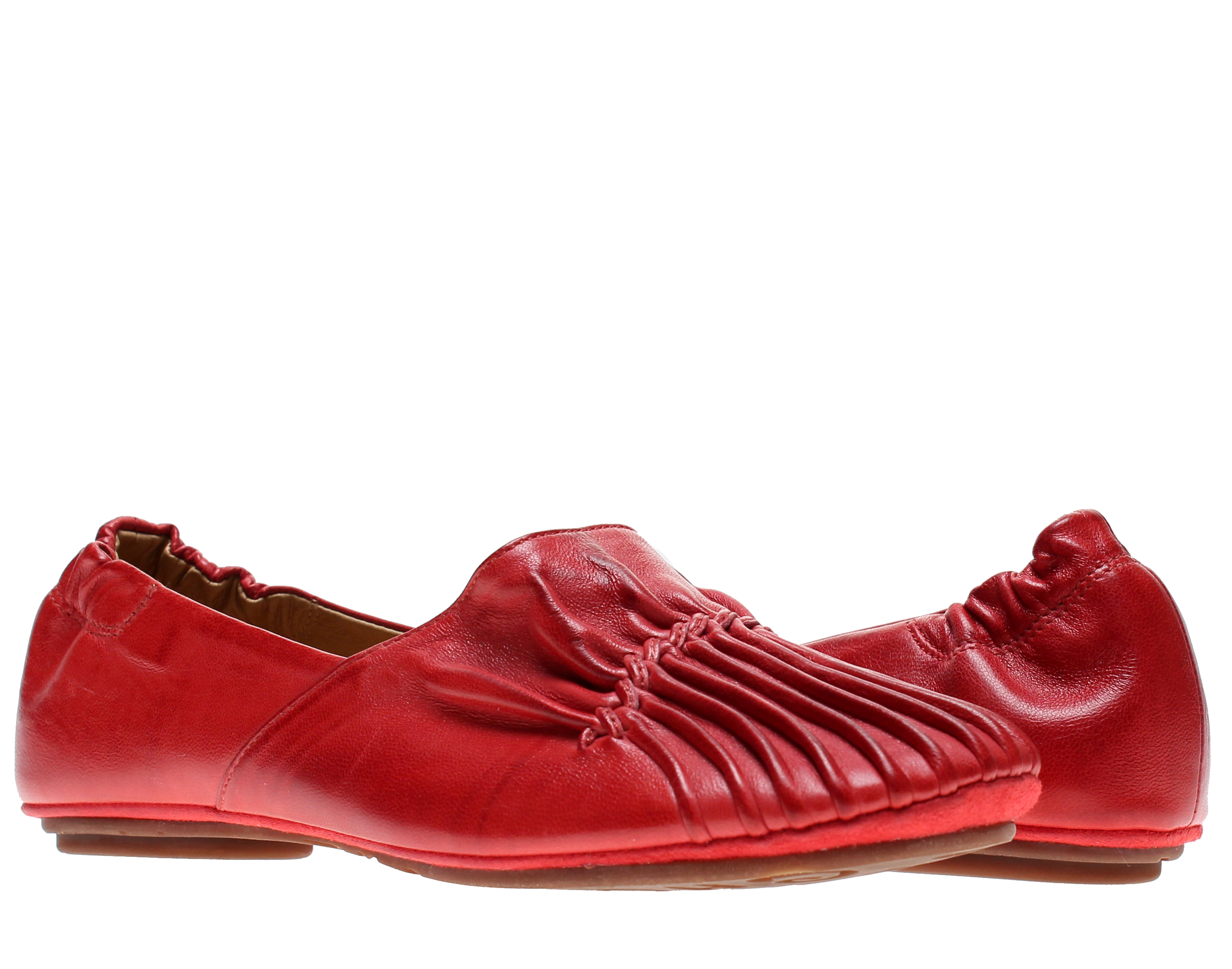 red moccasin shoes