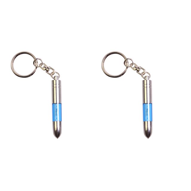 Justharion Stebela Static Electricity Remover Discharge Keys Chain Anti-Static Keyring Keys Holder Anti Shock Keychain blue 2Set