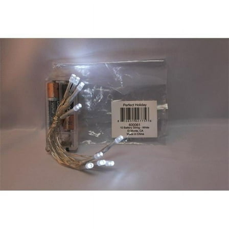 Battery Operated 10 LED String Light - White