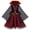 Red, variant on Girls Dress Red Black Vampire Mesh Queen Princess Halloween Carnival 5 Years