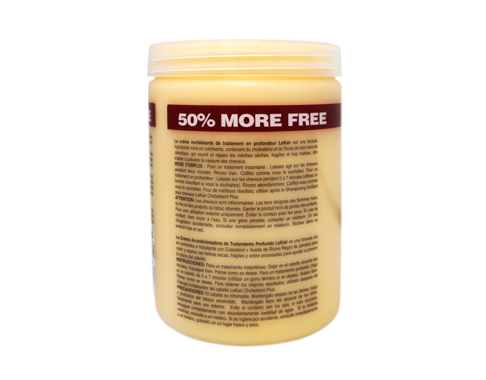 (2 pack) Le Kair Cholesterol Plus Jamaican Black Castor Oil Deep Treatment Conditioning Cream 24 Oz.