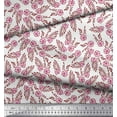 thumbnail image 3 of Soimoi Georgette Viscose Fabric Leaves & Floral Block Fabric Prints by Yard 42 Inch Wide, 3 of 3