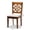 Grey/Walnut Brown, variant on Baxton Studio Nicolette Oak Wood Dining Chair in Walnut Brown (Set of 2)