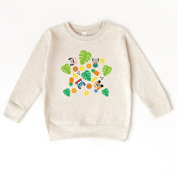 Leo the Truck Palm Leaves - Toddler Graphic Sweatshirt