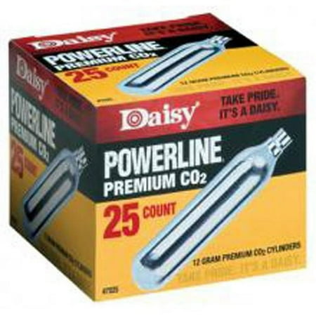 Daisy CO2 Cylinders 12g 25 Count for Air Pistols and Rifles