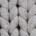thumbnail image 3 of SAFAVIEH Adalina Solid Knitted Accent Pillow, 20" x 20", Grey, 3 of 6