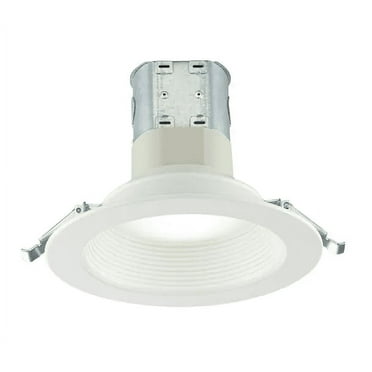 Commercial Electric 6" White Baffle LED Recessed Kit Selectable CCT (2.7K-5K)