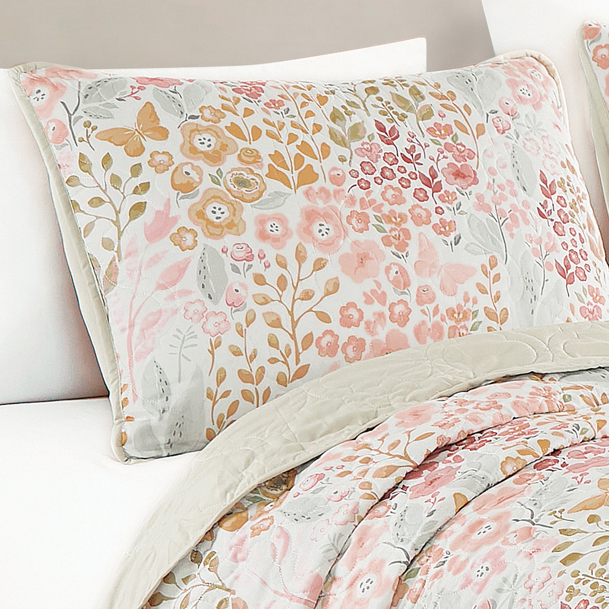 Evjk 3-Piece Decorative Lightweight Bedspread Set – Breathable, Microfiber with Chic Print, Queen
