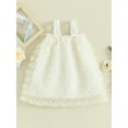 thumbnail image 4 of Bagilaanoe Toddler Baby Girl Party Dress Flowers Sleeveless A-line Princess Dresses 6M 12M 18M 24M 3T 4T Kids Tulle Swing Sundress, 4 of 9