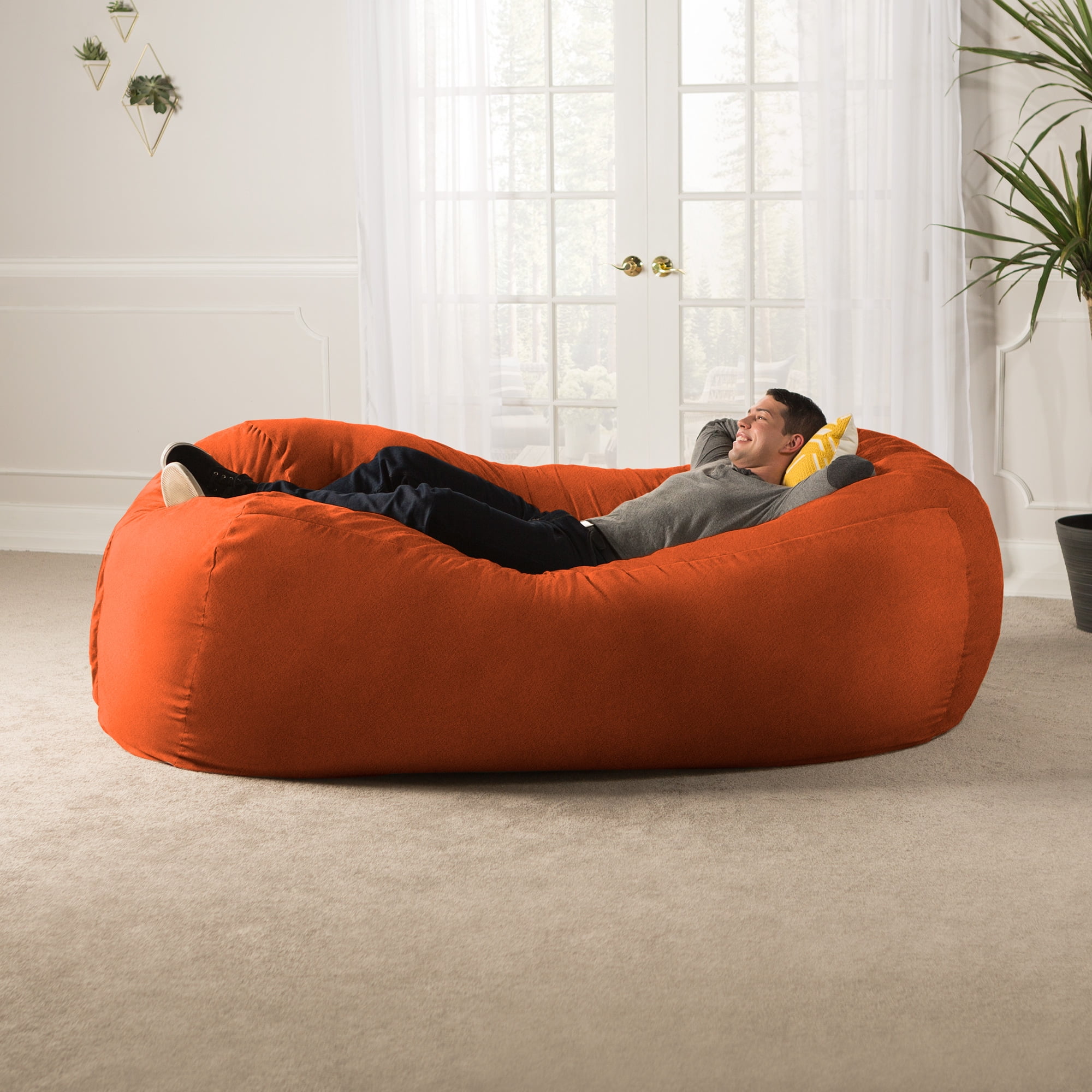 Amazon.com: Chill Sack Bean Bag Chair: Giant 7' Memory Foam Furniture Bean  Bag - Big Sofa with Soft Micro Fiber Cover - Black Micro Suede : Home &  Kitchen