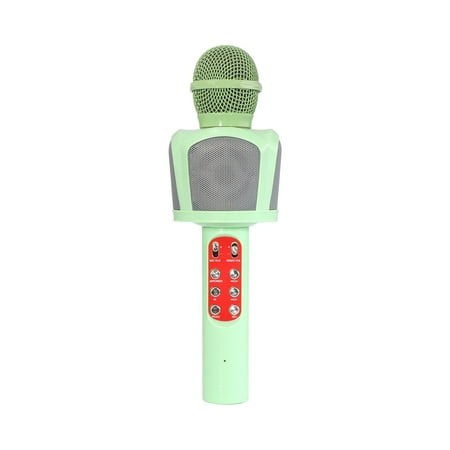 Tarmeek New Karaoke Artifact Microphone Audio Integrated Wireless Bluetooth KTV Mobile Live Universal Speaker With Cool Light Effect Mini Mixer Gifts for Girls Boys Kids Adults All Age