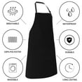 thumbnail image 5 of Kdxio Black Apron with Pockets Adjustable Kitchen Aprons for Men Women Waterproof Aprons for Cooking,Drawing,Crafting, Baking Household Cleaning, 5 of 8
