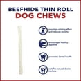 thumbnail image 6 of Pet Factory American Beefhide 10" Thin Rolls Dog Chew Treats - Natural Flavor, 35 Count/1 Pack, 6 of 12