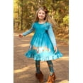 thumbnail image 3 of Millie Loves Lily Girls Teal Unicorn Pony Border Dress & Legging Set,Big Girl Size 6,(2-PCS), 3 of 7
