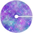 thumbnail image 1 of FMSHPON Mermaid Galaxy Scale Xmas Christmas Tree Skirt Stand Mat for Holiday Party Decoration Indoor Outdoor 36 inches, 1 of 6