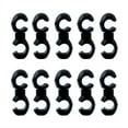 thumbnail image 2 of ZLight 10 Pieces Brake Cable Clips Removable Rotating Line Clamps Universal Non-Slip Housing S-Hook Holder Accessories Black, 2 of 6