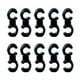 thumbnail image 5 of Eigraketly 10 piezas Clips de cable de freno Abrazaderas de línea giratoria de plástico Antideslizante Type5 NO5, 5 of 6