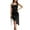 Black, variant on Youyipin Womens Summer Dresses Cowl Neck Satin Cocktail Sexy Drawstring Side Spaghetti Straps Elegant Wedding Guests Party Dresses