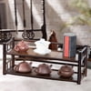 Fancyes Tabletop Display Rack Shelf Organizer Multi Layer Ornament Decorative Teaware Spice Rack Holder for Home Decor Kitchen 2 Layer